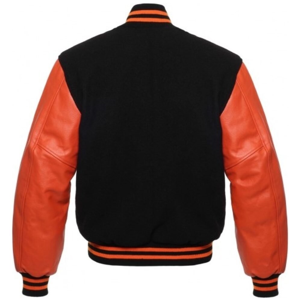 Orange Black Letterman Jacket  Yellow Black Letterman Jacket