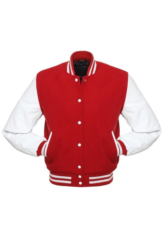 Initial Varsity Jacket, Burnt Red